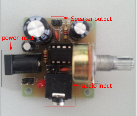 LM386 Super Mini 3V-12V Power Audio Amplifier Board Suit Electronic DIY Kit Blue 