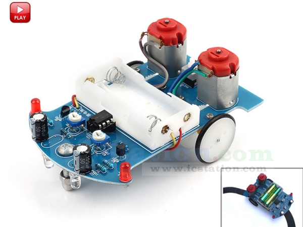 DIY Intelligent Induction Robot Mounted Electric Tracking with Gesture Sensor