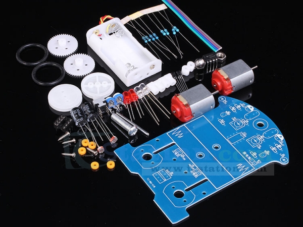 DIY Smart Tracking Robot Auto-Elektronikbausatz mit Set Kit Untersetzungsmo M4U9 