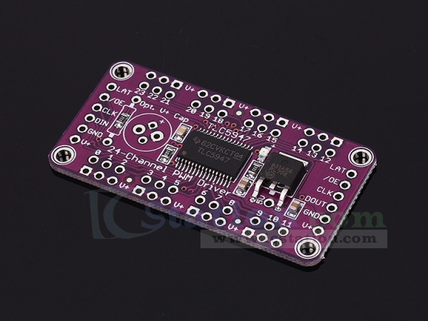 TLC5947 24-Channel 12-Bit PWM LED Driver Module With Internal Oscillator 30MHz 