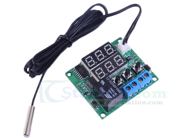 5pcs Temperature Thermostat Digital Controller with Probes Red Light 5V/ 12V