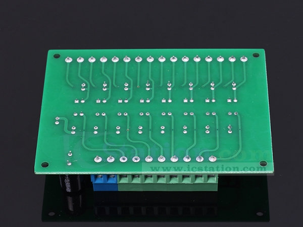 Icstation 24V to 5V 8 Channel Optocoupler Isolation Board Voltage Level Translator PNP NPN PLC Signal Converter Module 20KHz 