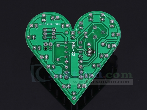 DIY Heart Shape Breathing Lamp Kit Shape Electronic Kit DC 4V-6V HOT A3GE