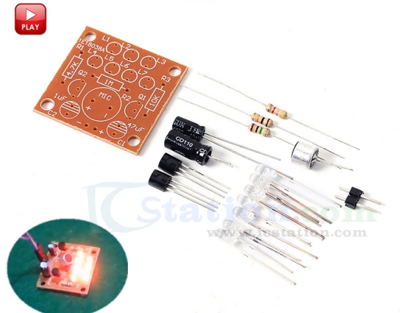 DIY Sound And Light  Delay Schalter Corridor Induction Lamp PCB Board Kit 