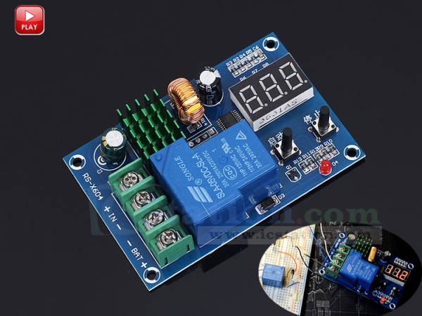 Battery Charging Controller Undervoltage Control Protection Module Board Relay 