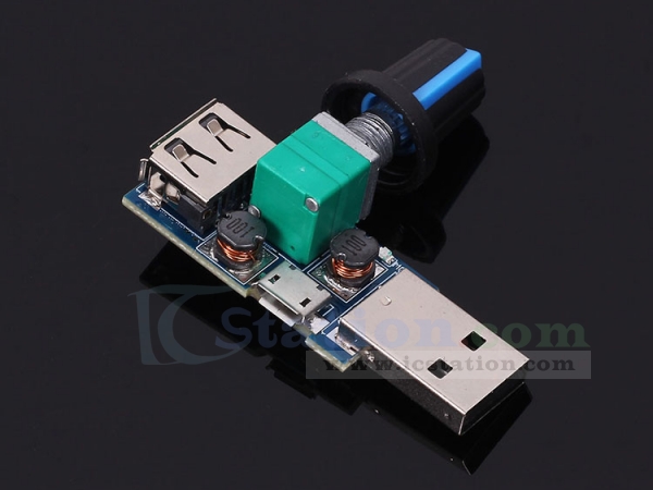 USB Fan Speed Controller DC 4V-12V 5W Multi-Gear Mute Auxiliary Cooling FU 