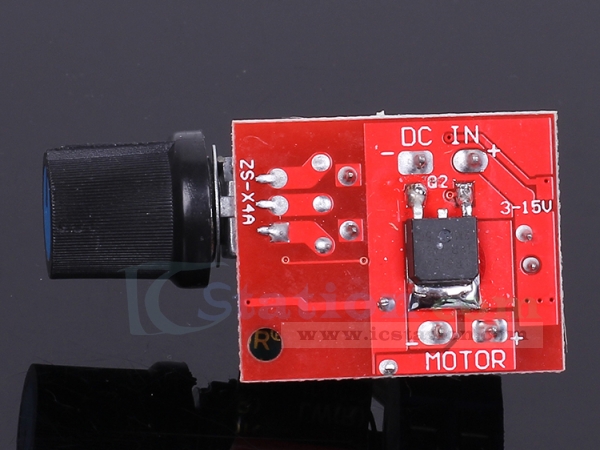 Mini DC Motor PWM Speed Controller 5A 4.5V-35V Speed Control Switch LED ZYBCP 