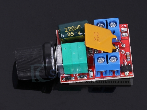 Mini DC Motor PWM Speed Controller 5A 4.5V-35V Speed Control Switch LED Dimme la 