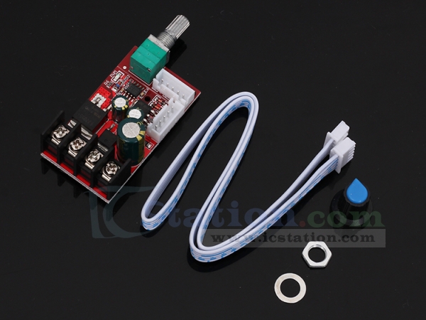 DC10V-50V 15A PWM DC Motor Speed Controller Module LED Dimmer Board With Switch 
