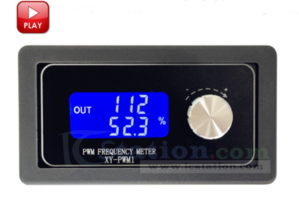 Premium PWM Pulse Frequency Meter Adjustable Duty Ratio LCD Signal Generator 