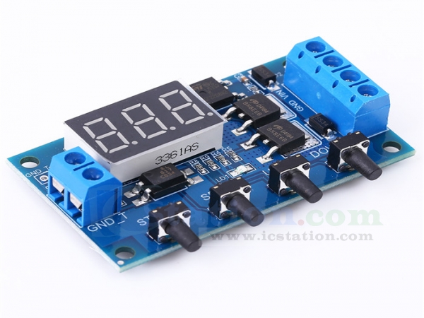 DC 24v High Power 30A Delay Time Counter Relay Switch Turn on/off Module Board 