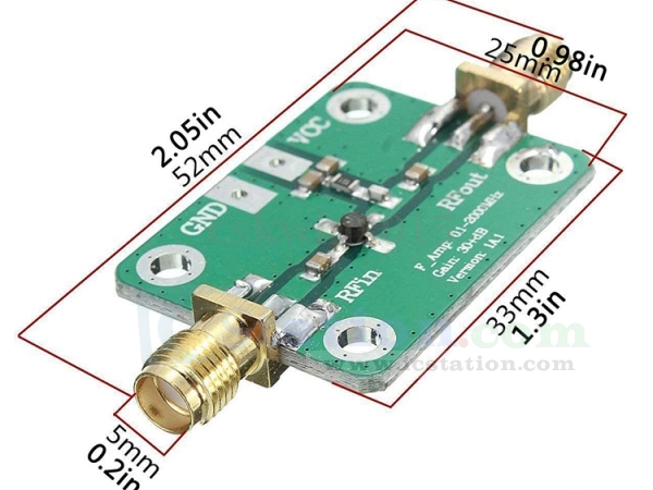 0.01-4GHZ RF Wideband Amplifier 21dB low-noise LNA Broadband Module Receiver ML 