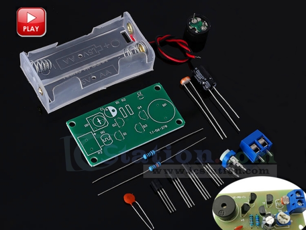 Electronic Temperature Control Components DIY Kit Sound Light Alarm Suite 