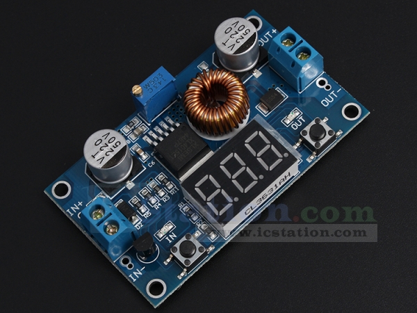 5A Digital Control Power Supply DC-DC Step-Down Charge Buck Module Voltmeter 