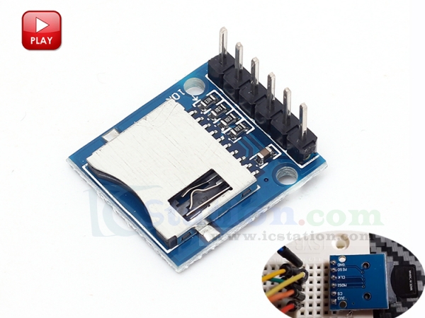 2PCS Mini carte SD Module Module De Mémoire Micro SD TF carte module Arduino ARM AVR