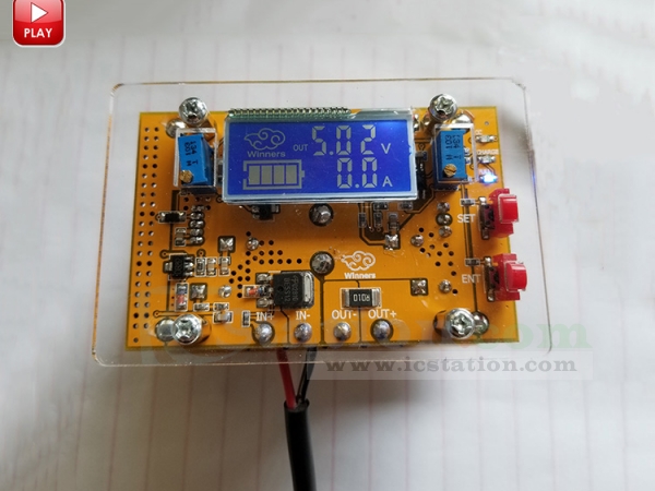 DC-DC Adjustable Step Down Power Supply Module/Voltage Current LCD Display RA 