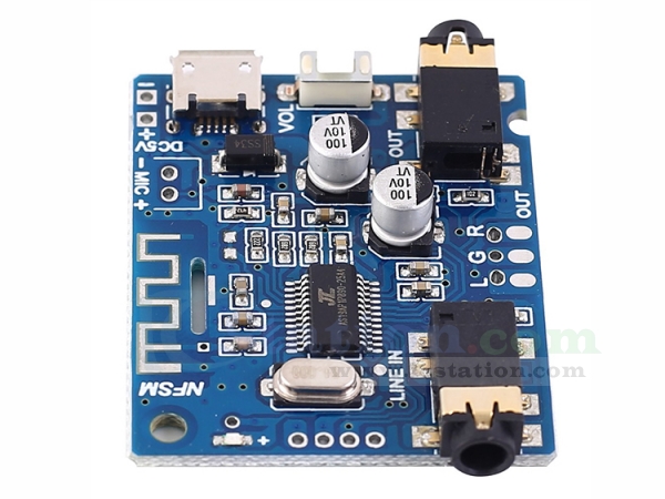 Bluetooth 5.0 decoder board Dual-Channel Stereo Out Charm High and Low Tone vork 6