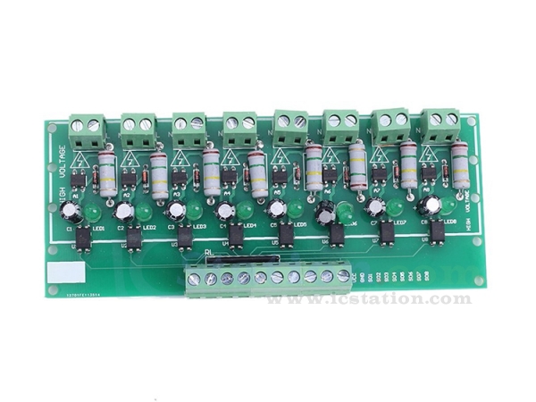 AC 220V Optocoupler Isolation Voltage Test Board 8 Channel MCU TTL for PLC UK 