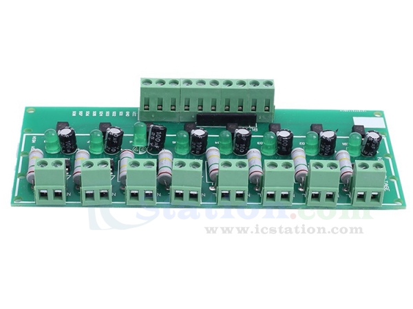 Optokoppler-Isolationsmodul 8-Kanal-Optokoppler-Isolationsplatine AC 110V 220V NPN AC-Testmodul mit niedrigem Ausgangspegel Leistungsüberwachung 