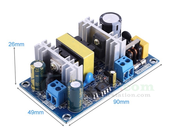 isolated AC110 220V to DC 12V 2A switch power supply converter module fuse board 