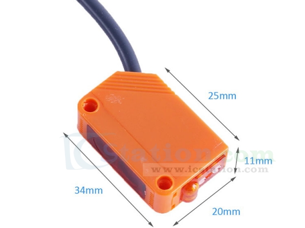 Details about   12V/24V Adjustable Infrared Proximity Switch Photoelectric Detect Sensor NPN NO