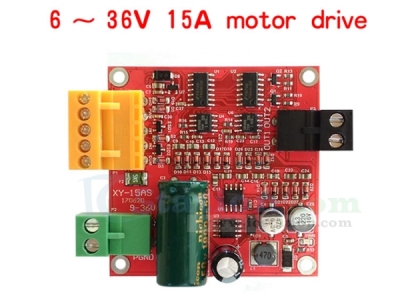 DC Motor Driver Board Module PWM Speed Controller DC 6V 12V 24V 36V 15A Regulator Module DC 6-36V