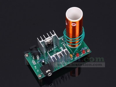 DC 15-24V 15W MINI Music Tesla Coil Plasma Speaker Plasma Loudspeaker Tesla Wireless Transmission DIY Kits