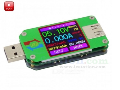 UM24 for APP USB 2.0 Color LCD Display Tester Voltmeter Ammeter Battery Capacity Tester Voltage Current Meter Cable Resistance Tester