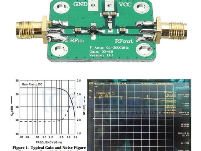 0.1-2000MHz RF Wideband Amplifier 30dB low-noise LNA Broadband Module