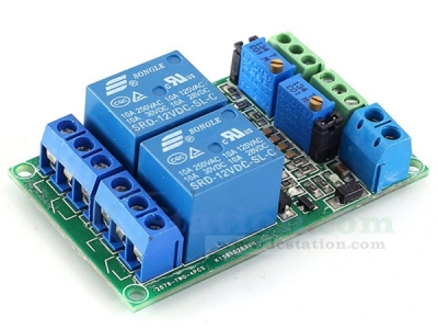 LM393 DC 12V 2Bit Voltage Comparator Relay Control Circuit Module