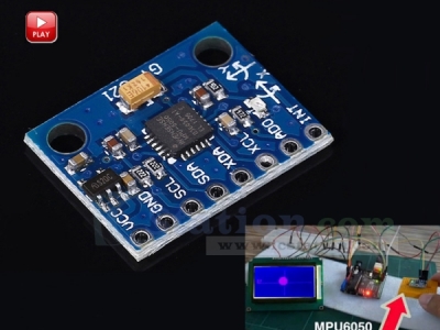 MPU6050 3 Axis Gyroscope Accelerometer Sensor Module (3V-5V Compatible)