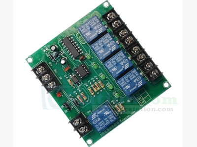 DC 12V 5-Channel Self-locking Relay Module 5Bit 10A High/Low Level Trigger Select Switch Controller