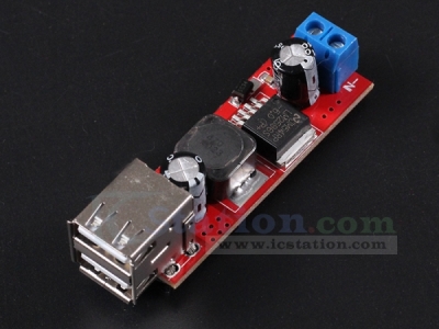 DC to DC Voltage Regulator Step Down Buck Converter Power Supply Module DC 9V/12V/24V/36V to DC 5V Dual USB Output