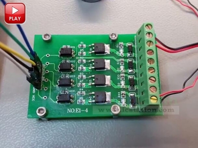 4 Channel Optocoupler Isolation Electronic Switch Module 4Bit Opto Isolator PLC Transistor