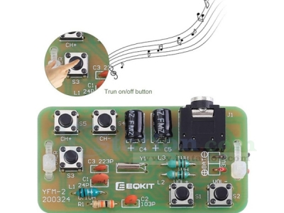 DIY Kit FM Stereo Radio Module Adjustable 76-108MHz Wireless Receiver DC 3V