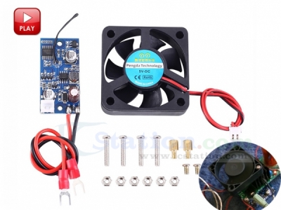 Intelligent Temperature Controller 3-Speed Automatic Control Sensor w/ 5V Fan