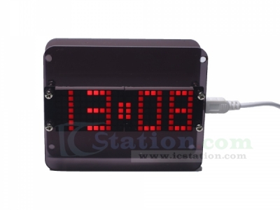 DIY Kit Electronic Clock DS3231 LED Dot Matrix Screen Display Thermometer