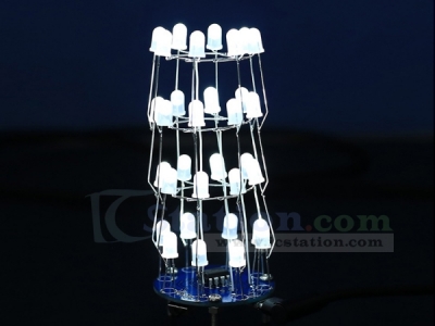 Mini White Dream Light Circle LED DIY Kit Star Flashing LED Light Cube Lamp for Christmas