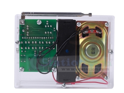 Mini Stereo Digital FM Radio DIY Kits Drahtloses Getriebe Batteriebetrieben 