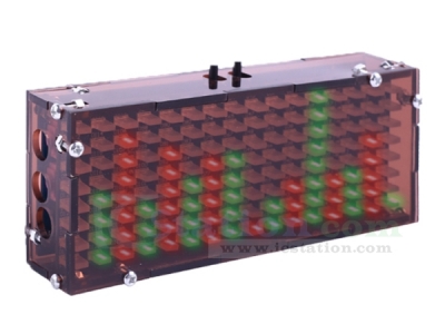 Red Green LED Music Sound Spectrum Display DIY Kit 51 Single Chip Microcomputer Practical Teaching Electronic Soldering Kits