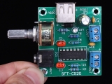 Stereo Amplifier Board Module 5Wx2 USB Power Supply DC 2-6V
