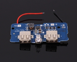 DC to DC Boost Converter Module Step Up Converter Power Supply Charger Module Power Bank DC 5V 1A to 5V 2A Double USB Output with Box