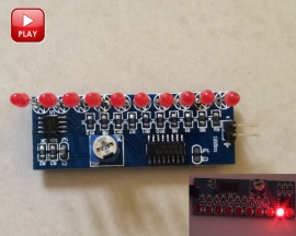 DIY Kit NE555+CD4017 10 LEDs Flashing Light Water Flowing Light Red LED Module Electronic Suite Circuit Board