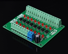 24V to 5V 8-Channel 8bit Photoelectric Isolation Module Level Voltage Converter PNP Output PLC Signal Module