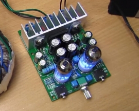DIY Kits HIFI 6J1 Electronic Tube Hybrid Power Amplifier Board Headphones Power Amplifiers LM1875T DIY Amplifier Module 20W