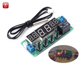 DC 12V Digital Temperature Controller Module Switch Temp Control Board -9~99 Celsius with Waterproof NTC Sensor Probe