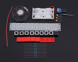 DIY Kit NE555 Electronic Component Parts Electric Piano Organ Module DIY Set with Battery Box