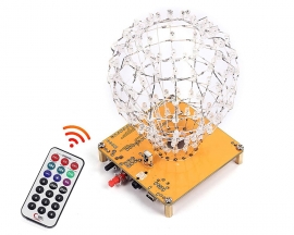 Colorful RGB Flashing DIY LED Cube Ball Light Spherical Spectrum Light Lamp with Remote Control for Home Decoration