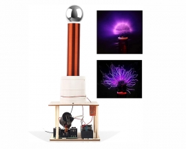 Tesla Coil DIY Kit, Touchable Plasma Ball Spark Gap Arc Generator for Physics Teaching Science Experiment, Toy Gifts for Birthday Xmas Holiday
