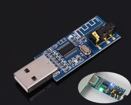 USB 5V Bluetooth-compatible Audio Receiver Module Long Distance Wireless Receiver Board Transmission Distance 20m